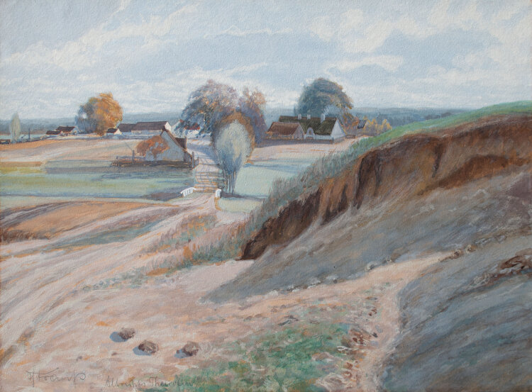 unleserlich signiert - Albrechts-Theerofen - o.J. - Aquarell