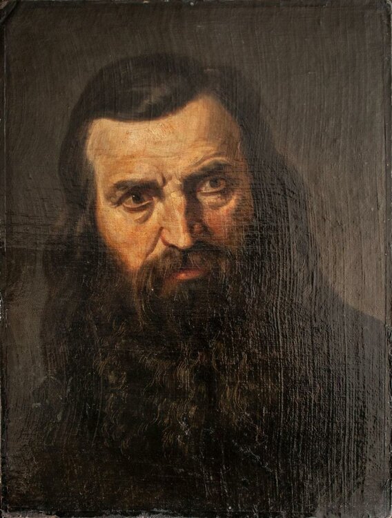 Unbekannter Künstler - Männliches Porträt - Öl auf Leinwand - o. J.