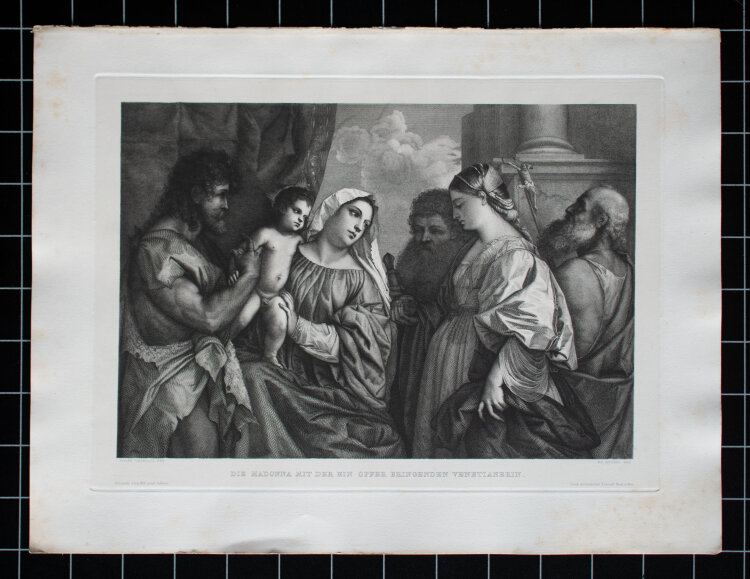 Eduard Büchel - Die Madonna mit der ein Opfer...