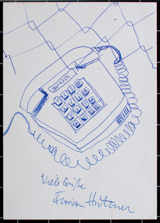 Florian Hüttner - Telefon - o.J. - Zeichnung