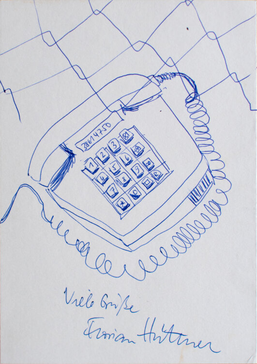 Florian Hüttner - Telefon - o.J. - Zeichnung