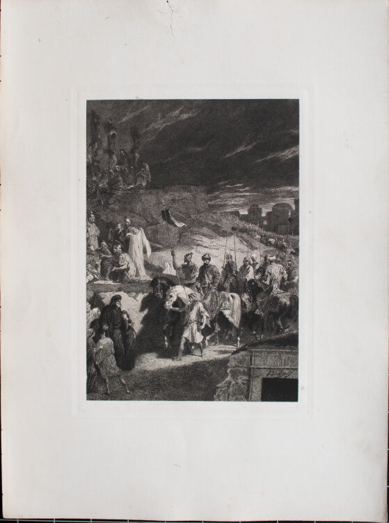 Alexandre Bida nach - Kreuzigung, Passion Christi - o.J. - Radierung
