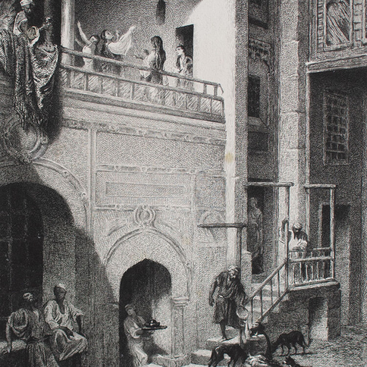 Alexandre Bida nach - Der Reiche und Lazarus - o.J. - Radierung
