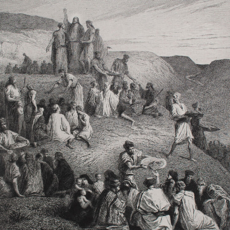 Alexandre Bida nach - Bergpredigt - o.J. - Radierung