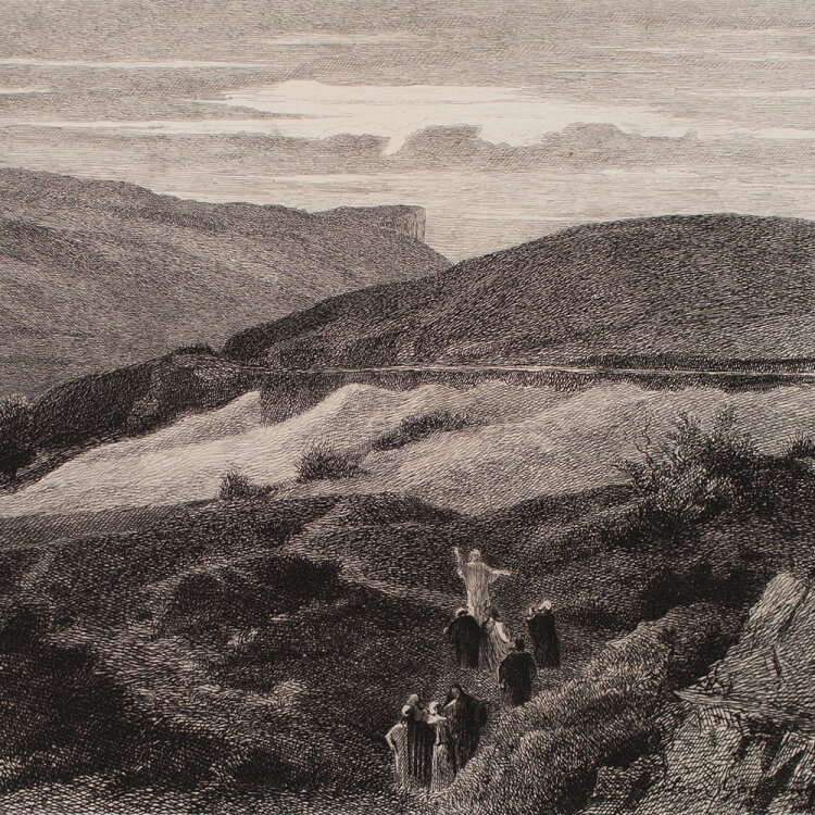 Alexandre Bida nach - Jesus vor Emmaus - o.J. - Radierung