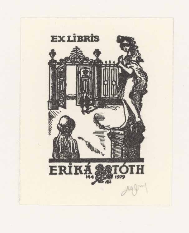 L. Setnjev - Ex Libris Erika Toth - ohne Jahresangabe -...