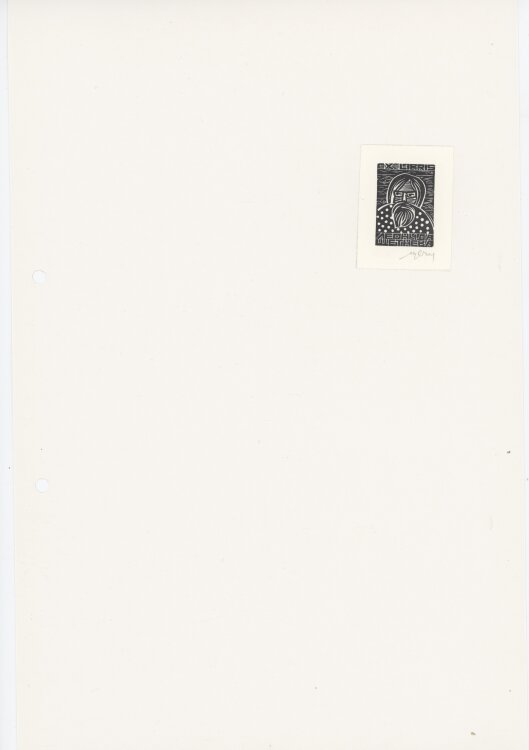 L. Setnjev - Ex Libris - ohne Jahresangabe - Holzschnitt