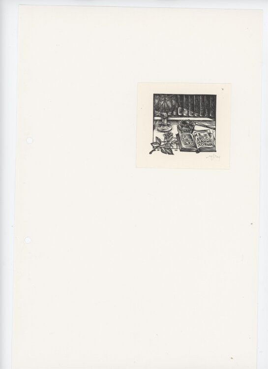 L. Setnjev - Ex Libris - ohne Jahresangabe - Holzschnitt