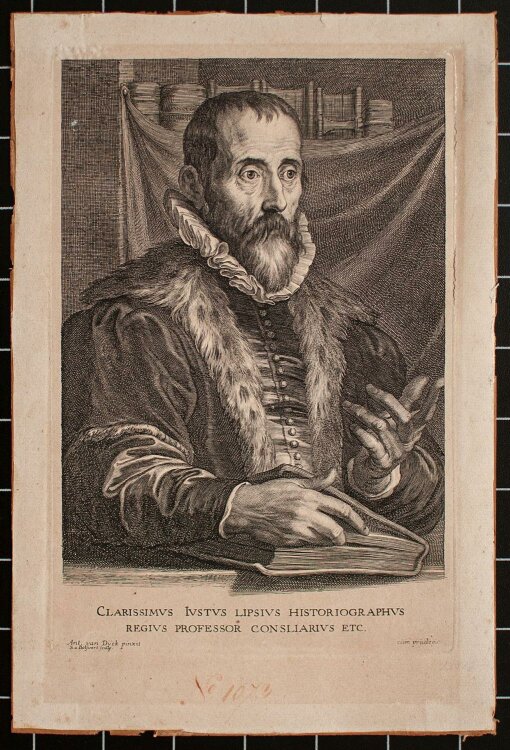 Schelte Adam Bolswert - Justus Lipsius (nach van Dyck) - Kupferstich - o. J.
