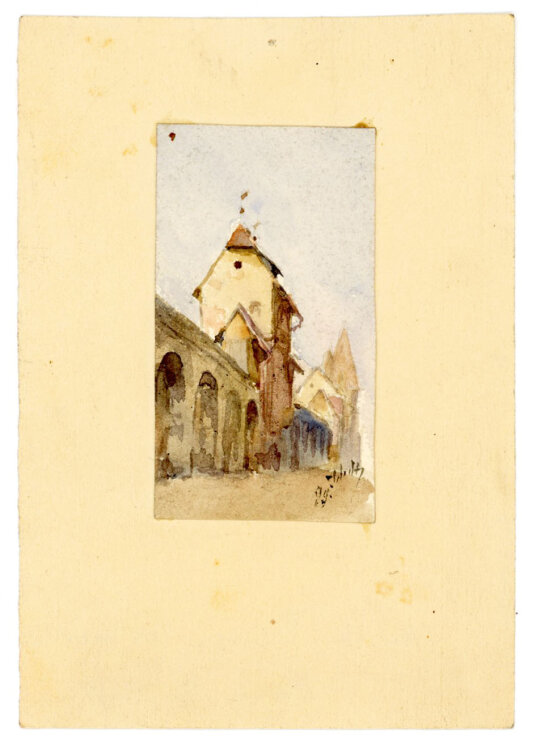 Georg Schmidt - An den Marientormauer - o.J. - Aquarell