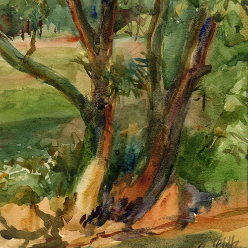 Georg Schmidt - Baum - o.J. - Aquarell