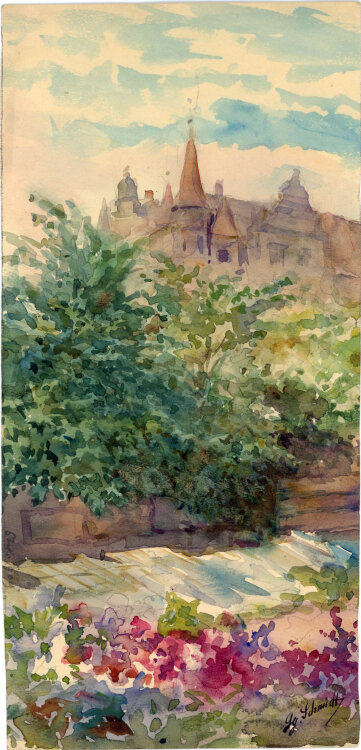 Georg Schmidt - Im Altengarten - o.J. - Aquarell