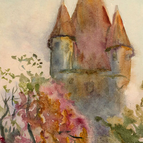 Georg Schmidt - An den Stadtmauer - o.J. - Aquarell