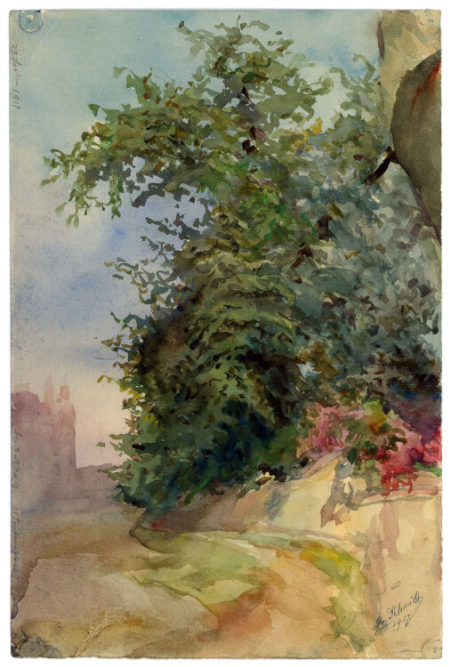 Georg Schmidt - Weg zur Kaiserburg - 1912 - Aquarell