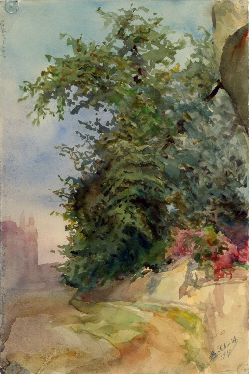 Georg Schmidt - Weg zur Kaiserburg - 1912 - Aquarell