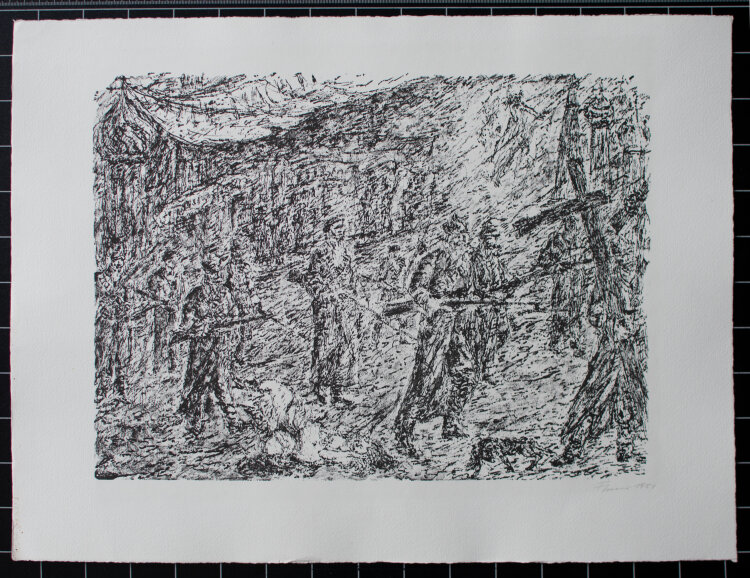 Fritz Cremer - Sechs Lithografien zu Alexander Bloks Poem Die Zwölf" - 1981 - Lithografie"