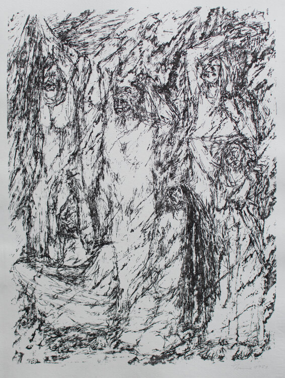 Fritz Cremer - Sechs Lithografien zu Alexander Bloks Poem Die Zwölf" - 1981 - Lithografie"