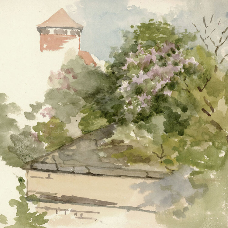 Georg Schmidt - An den Burg - o.J. - Aquarell
