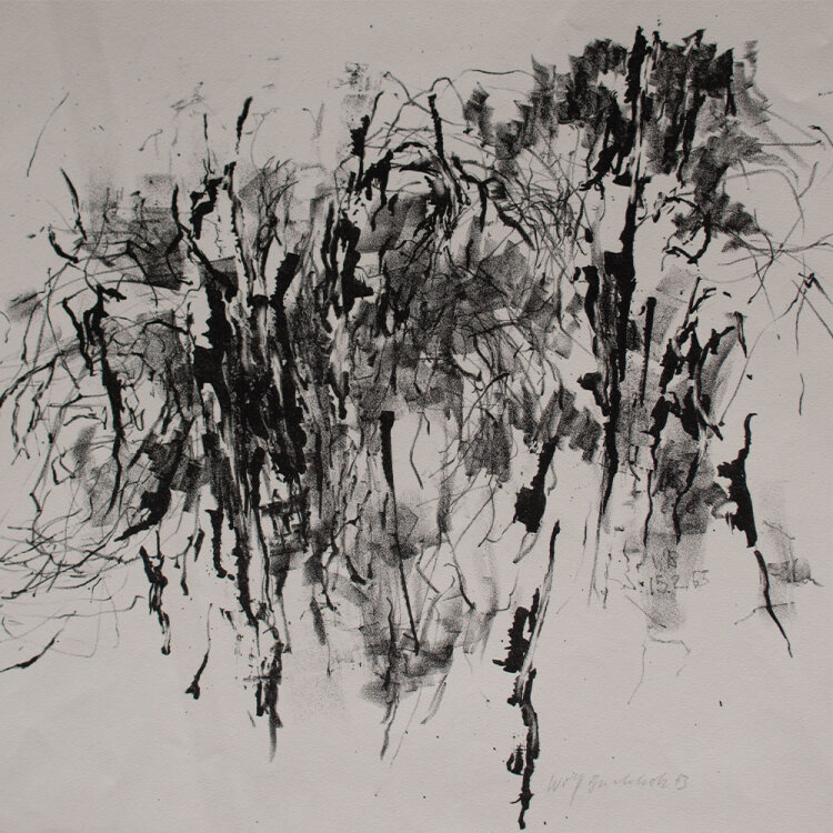Wolff Buchholz - Abstrakte Komposition - 1963 - Lithografie