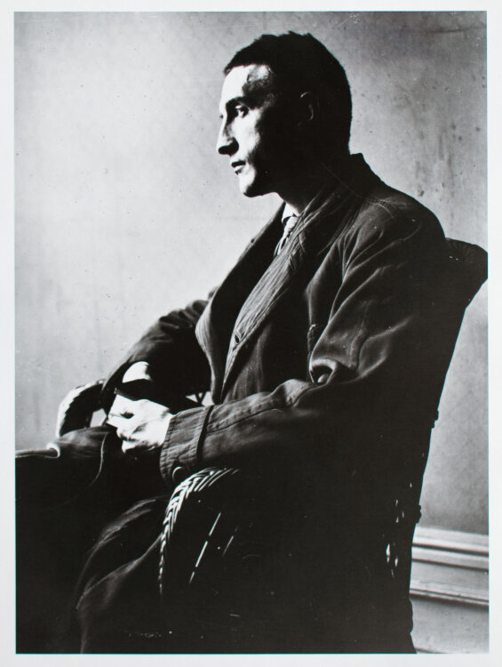 Man Ray - Künstler Porträt Marcel Duchamp - 1916/1991 - Silbergealtineabzug