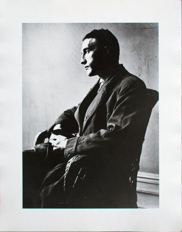 Man Ray - Künstler Porträt Marcel Duchamp - 1916/1991 - Silbergealtineabzug
