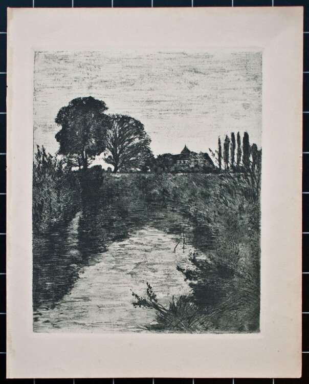 Carl Theodor Meyer-Basel - Fluslandschaft - o.J. - Radierung