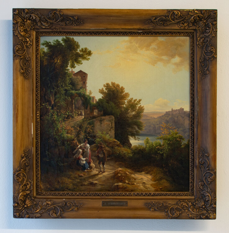 Johann Nepomuk Schödlberger - Genzano am Nemisee - o.J. - Öl auf Leinwand