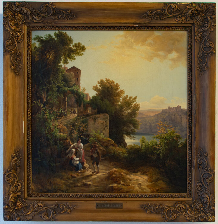 Johann Nepomuk Schödlberger - Genzano am Nemisee - o.J. - Öl auf Leinwand