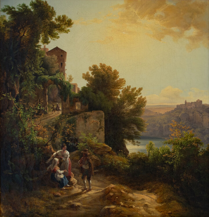 Johann Nepomuk Schödlberger - Genzano am Nemisee - o.J. - Öl auf Leinwand