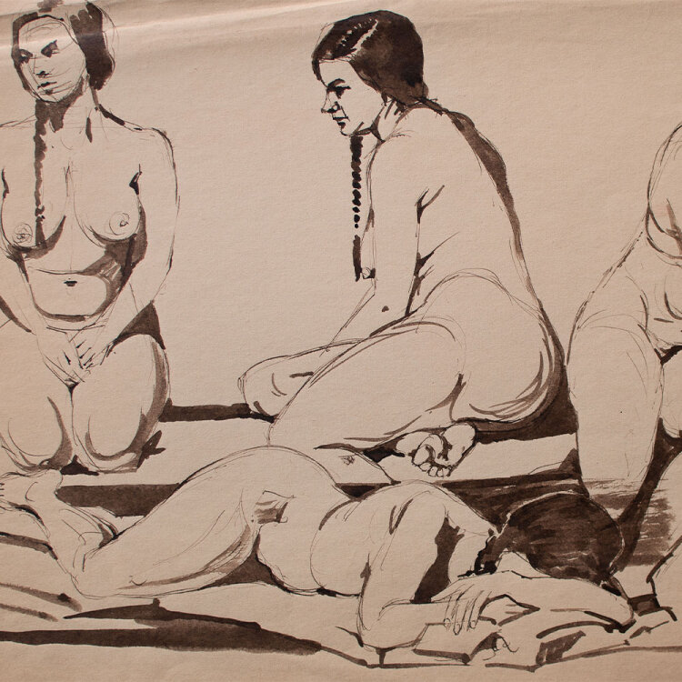 Jan Meijer - Frauenakt - o.J. - Tusche