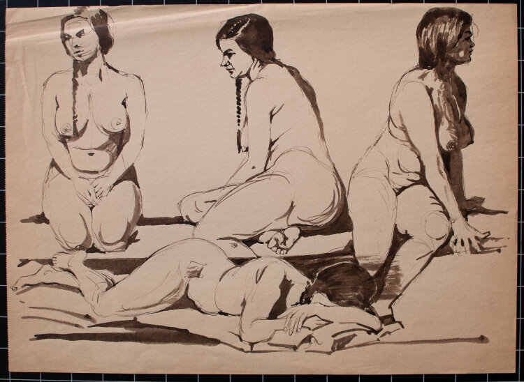 Jan Meijer - Frauenakt - o.J. - Tusche