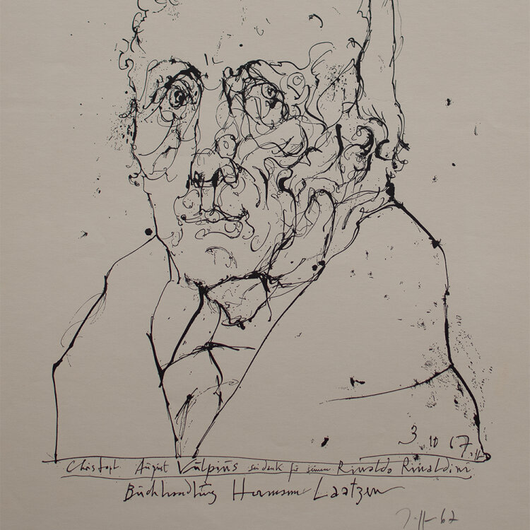 Horst Janssen - Christoph August Vulpius - 1967 -...