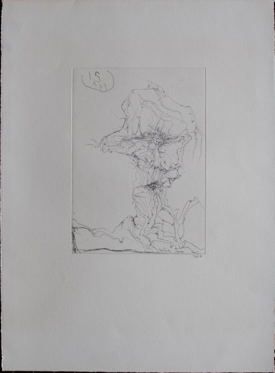 Horst Janssen - Tantchen Memo - 1971 - Radierung