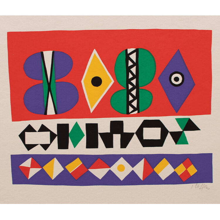 Hans Hermann Steffens - Motiv VI - 1971 - Farbserigrafie