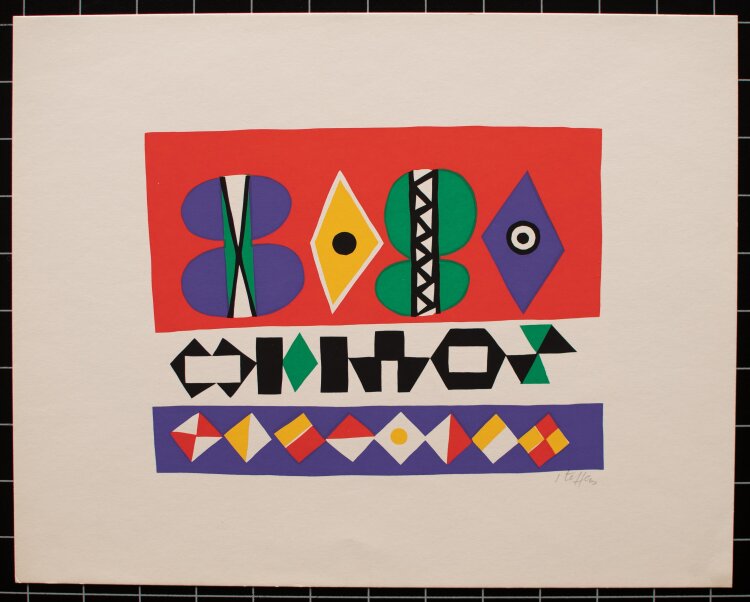 Hans Hermann Steffens - Motiv VI - 1971 - Farbserigrafie