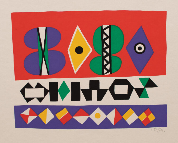 Hans Hermann Steffens - Motiv VI - 1971 - Farbserigrafie