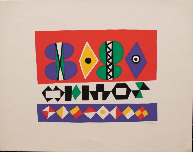 Hans Hermann Steffens - Motiv VI - 1971 - Farbserigrafie
