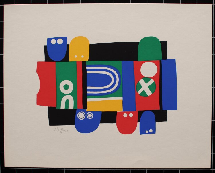 Hans Hermann Steffens - Motiv II - 1971 - Farbserigrafie