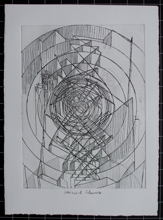 Heinrich Schwarz - Komposition V - 1977 - Radierung