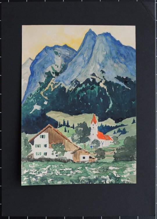 Hans Venter - Obergrainau - Aquarell - 1923