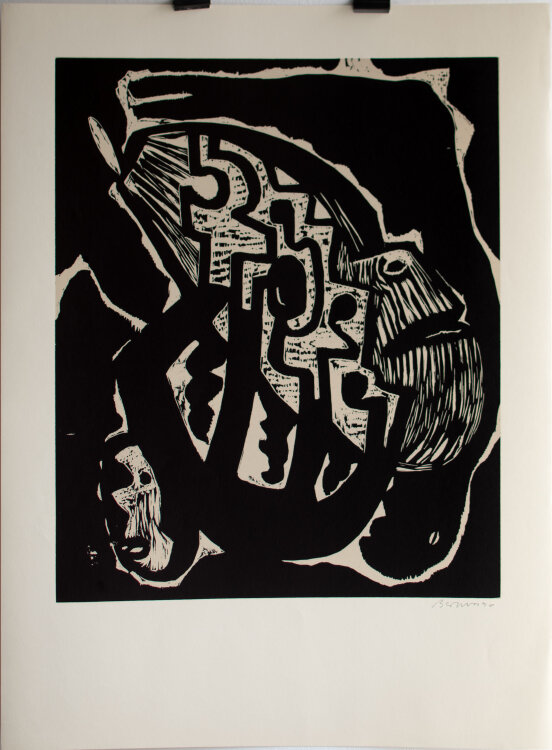 Ina Barfuss - Parallelprozess - 1989 - Holzdruck