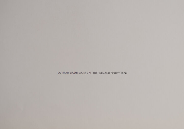 Lothar Baumgarten - Caiman, 1970 - 1978 - Offsetdruck