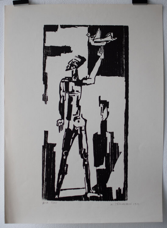 Karl-Jakob Schwalbach - Noa - 1963 - Linolschnitt
