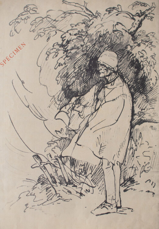 Bernard Naudin - Illustration zu "Le Grand Testament" - 1913 - Lichtdruck