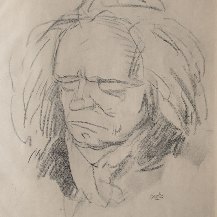 Bernard Naudin - Porträt Ludwig van Beethoven - Programm Konzert Paul und Denise Poiret 20. Januar 1911 - 1911 - Lichtdruck