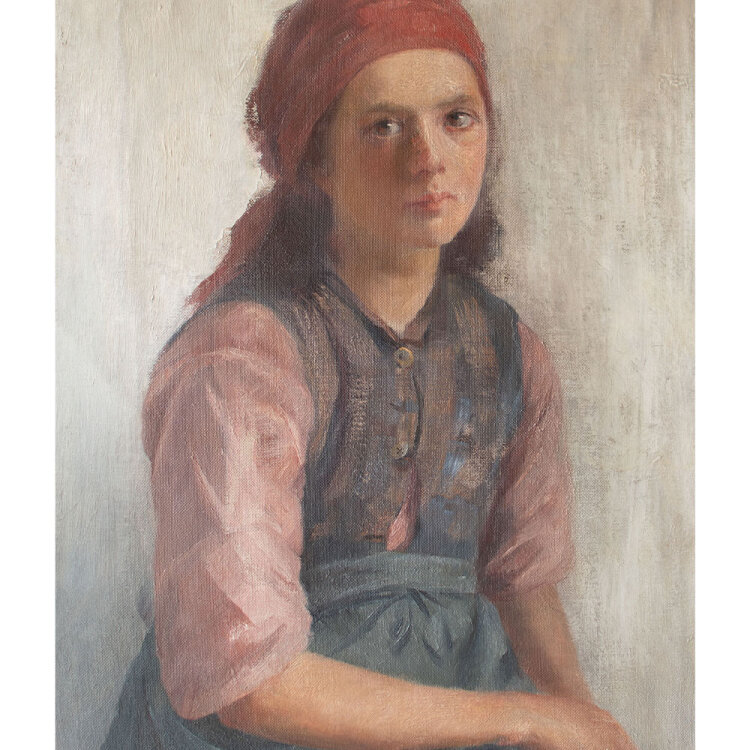 Elisabeth von Wundt - Frauenporträt - 1896 - Öl auf Leinwand