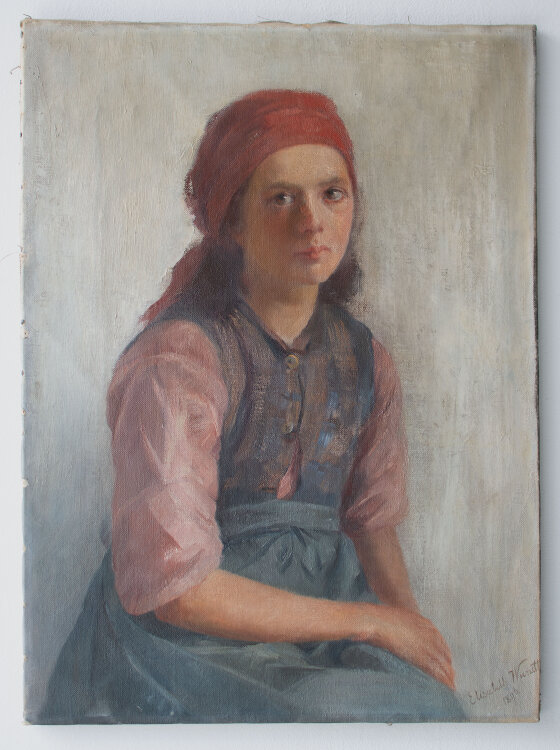 Elisabeth von Wundt - Frauenporträt - 1896 - Öl...