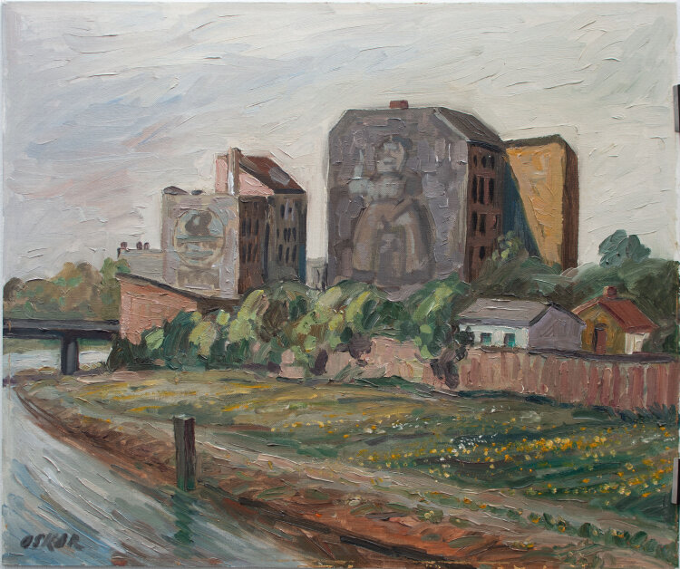 OSKAR - An der Spree - o.J. - Öl auf Malpappe