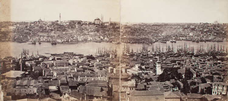 Basile (Vassilaki) Kargopoulo - Panorama Konstantinopel um 1870 - um 1870 - Albuminpapier