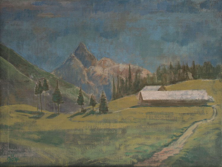 Hans Gött - Schwarzentenn Alm - 1936 - Öl auf Leinwand